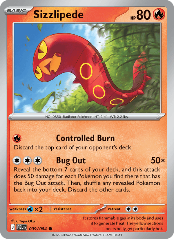 Sizzlipede 009/084 – Pitch Black – Pokémon TCG