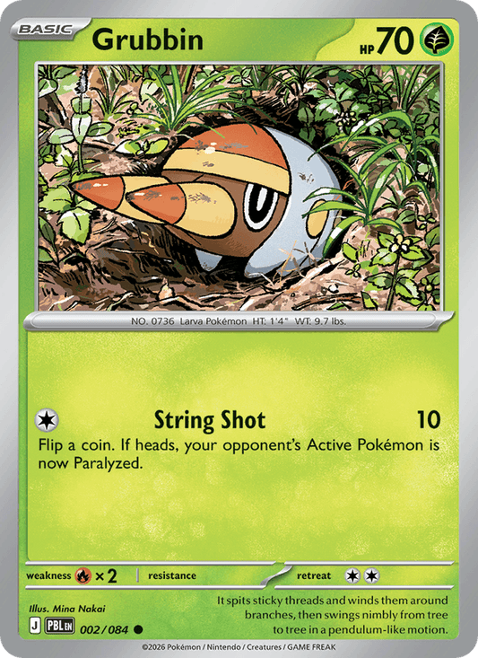 Grubbin 002/084 – Pitch Black – Pokémon TCG