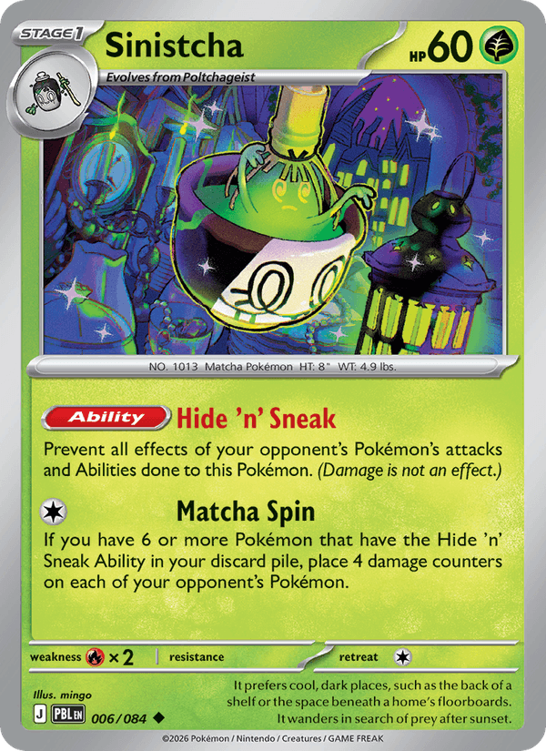 Sinistcha 006/084 – Pitch Black – Pokémon TCG