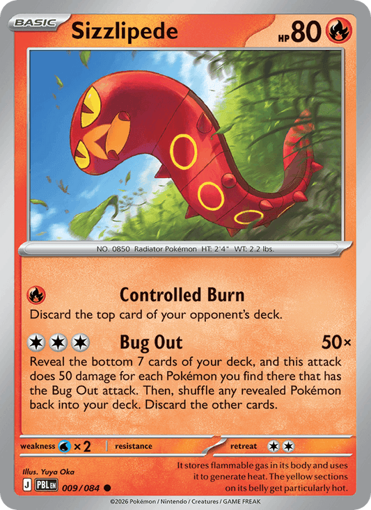 Sizzlipede 009/084 – Pitch Black – Pokémon TCG