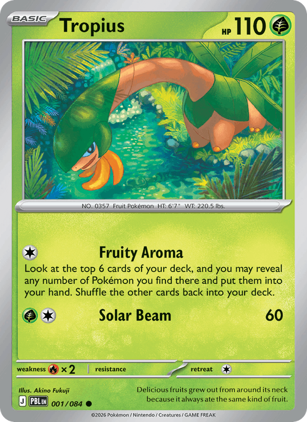 Tropius 001/084 – Pitch Black – Pokémon TCG